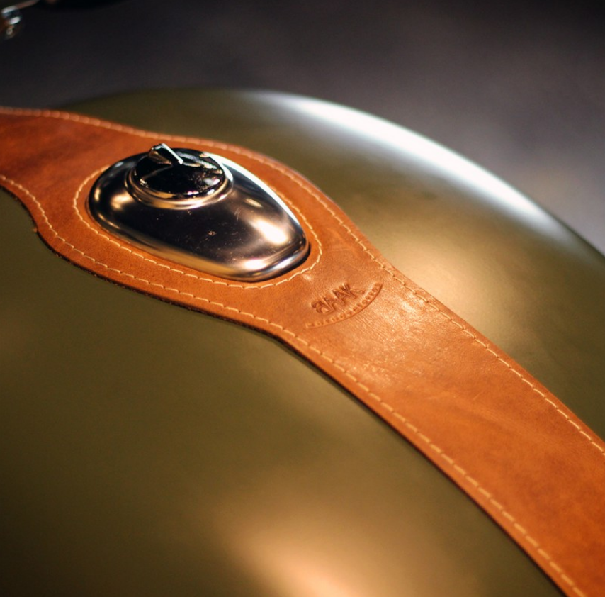 Leather Gas Tank Strap for Royal Enfield