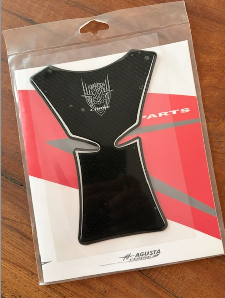 Genuine MV Agusta Tank Guard with Logo F4 up to 2009 Gel Tank Protector Carbon Fiber Look