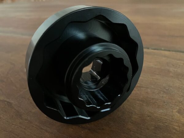 MV Agusta Carbon Steele Wheel Nut Socket Rear 55mm and Front 26mm Combo