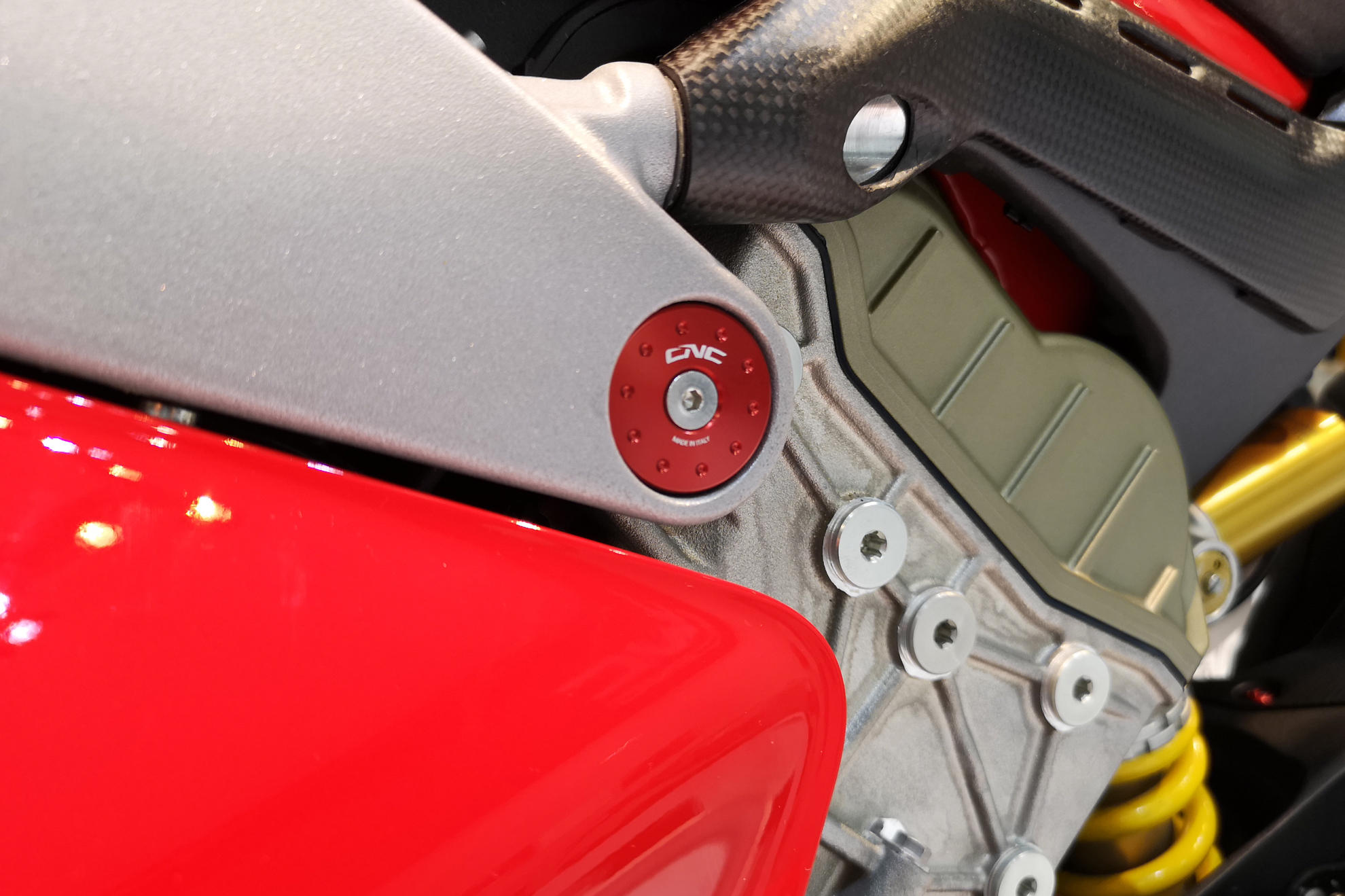 Upper Frame Caps (Set of 2) Ducati Panigale V4 by CNC Racing