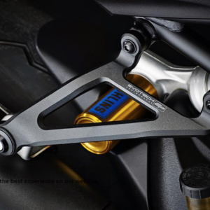 Exhaust Hanger Bracket with Passenger Peg Blockoff for Ducati Monster by Evotech Performance