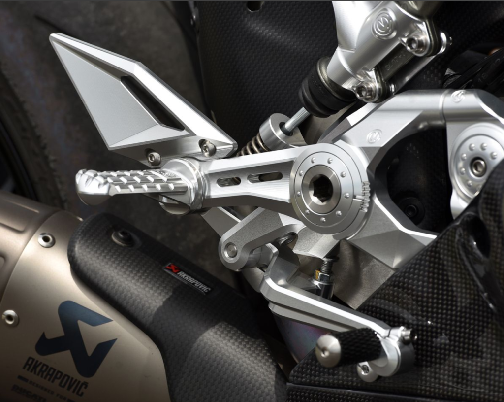 Rearsets with Titanium Hardware for the Ducati Panigale V4 by Moto ...