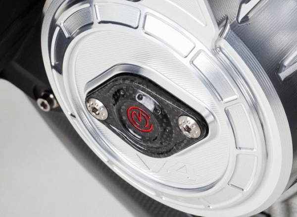 Carbon alternator cover with Titanium screws - Ducati V4 by Moto Corse