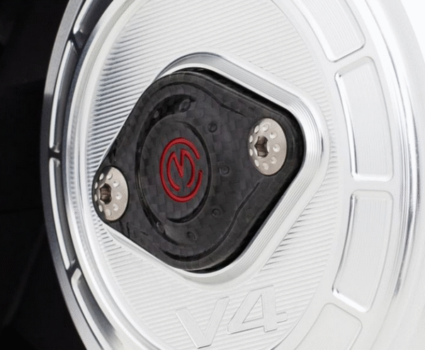 Carbon alternator cover with Titanium screws - Ducati V4 by Moto Corse - Image 4
