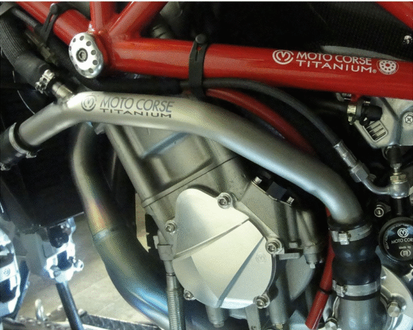 Titanium water radiator / pump hose by Moto Corse - Image 3