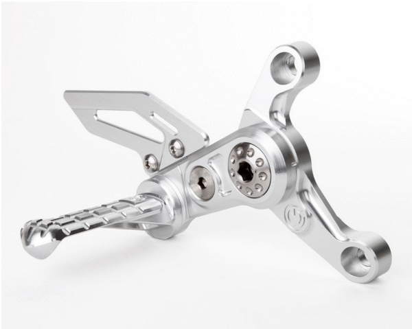 Machined from solid riding adjustable footpegs kit - New Design by Moto Corse - Image 3