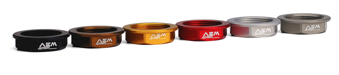 Ergal front wheel nut by AEM